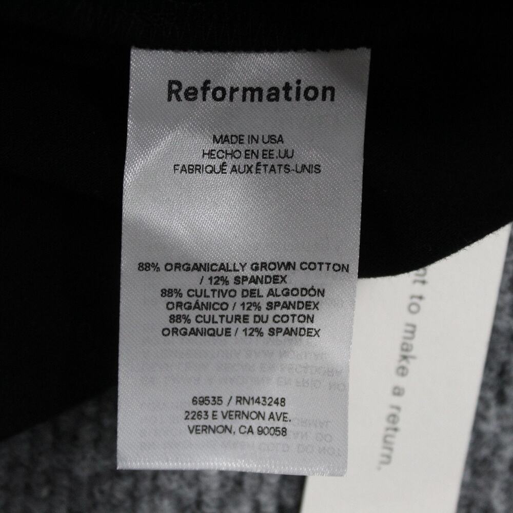 Reformation Dress Women Small Mayve Knit Mini Black Minimalist Quiet Luxury Chic - Picture 12 of 14